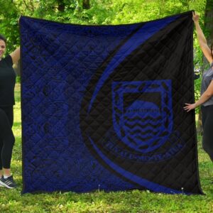 Tuvalu Coat Of Arms Polynesian Premium Quilt  Circle Style  06 J2  Quilt
